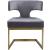 Alexandra Velvet Dining Chair with Gold Metal Base