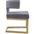 Alexandra Velvet Dining Chair with Gold Metal Base