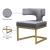 Alexandra Velvet Dining Chair with Gold Metal Base