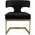 Alexandra Velvet Dining Chair with Gold Metal Base