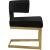 Alexandra Velvet Dining Chair with Gold Metal Base