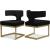 Alexandra Velvet Dining Chair with Gold Metal Base
