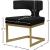 Alexandra Velvet Dining Chair with Gold Metal Base
