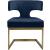 Alexandra Velvet Dining Chair with Gold Metal Base
