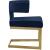 Alexandra Velvet Dining Chair with Gold Metal Base