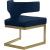Alexandra Velvet Dining Chair with Gold Metal Base