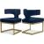 Alexandra Velvet Dining Chair with Gold Metal Base