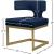 Alexandra Velvet Dining Chair with Gold Metal Base