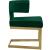 Alexandra Velvet Dining Chair with Gold Metal Base