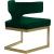 Alexandra Velvet Dining Chair with Gold Metal Base