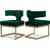 Alexandra Velvet Dining Chair with Gold Metal Base