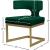Alexandra Velvet Dining Chair with Gold Metal Base