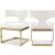 Alexandra Faux Leather Dining Chair with Gold Metal Base