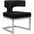 Alexandra Velvet Dining Chair with Chrome Metal Base