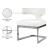 Alexandra Faux Leather Dining Chair with Chrome Metal Base