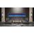 LINEAR Wall Mount/Flush Mount Electric Fireplace w/ Steel Surround & Clear Media