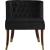 Perry Velvet Dining Chair with Espresso Wood Legs