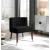 Perry Velvet Dining Chair with Espresso Wood Legs