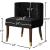 Perry Velvet Dining Chair with Espresso Wood Legs