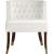 Perry Velvet Dining Chair with Espresso Wood Legs