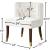 Perry Velvet Dining Chair with Espresso Wood Legs