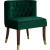 Perry Velvet Dining Chair with Espresso Wood Legs