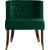 Perry Velvet Dining Chair with Espresso Wood Legs