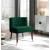 Perry Velvet Dining Chair with Espresso Wood Legs