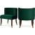 Perry Velvet Dining Chair with Espresso Wood Legs