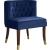 Perry Velvet Dining Chair with Espresso Wood Legs