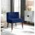 Perry Velvet Dining Chair with Espresso Wood Legs