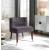 Perry Velvet Dining Chair with Espresso Wood Legs
