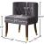 Perry Velvet Dining Chair with Espresso Wood Legs