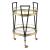 Vries Glass/Metal Serving Cart