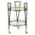 Vries Glass/Metal Serving Cart