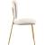 Angel Velvet Dining Chair with Gold Iron Legs