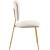 Angel Velvet Dining Chair with Gold Iron Legs