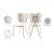 Angel Velvet Dining Chair with Gold Iron Legs