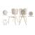 Angel Velvet Dining Chair with Gold Iron Legs