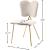 Angel Velvet Dining Chair with Gold Iron Legs