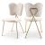 Angel Velvet Dining Chair with Gold Iron Legs