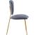 Angel Velvet Dining Chair with Gold Iron Legs