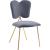 Angel Velvet Dining Chair with Gold Iron Legs
