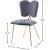 Angel Velvet Dining Chair with Gold Iron Legs