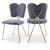 Angel Velvet Dining Chair with Gold Iron Legs