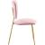 Angel Velvet Dining Chair with Gold Iron Legs