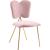 Angel Velvet Dining Chair with Gold Iron Legs