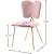 Angel Velvet Dining Chair with Gold Iron Legs