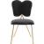 Angel Velvet Dining Chair with Gold Iron Legs