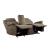 Shola Microfiber Fabric Double Reclining Loveseat